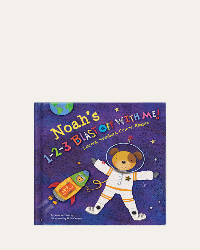 1-2-3 Blast Off Books by Maia Haag, Personalized